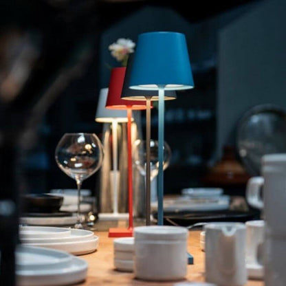 Lámparas de mesa táctiles para exteriores, modernas, recargables, inalámbricas, para dormitorio, restaurante, con puerto de carga USB