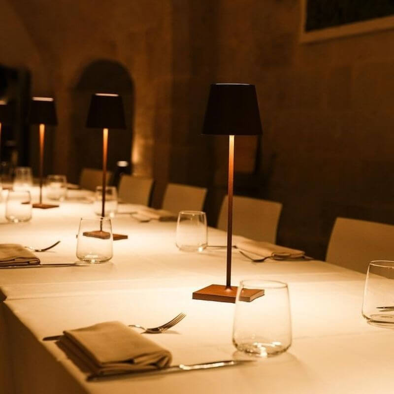Lámparas de mesa táctiles para exteriores, modernas, recargables, inalámbricas, para dormitorio, restaurante, con puerto de carga USB