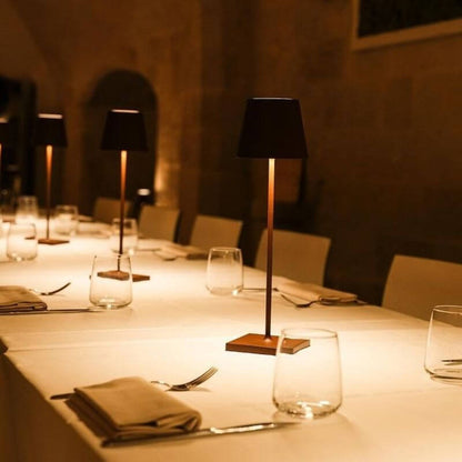 Lámparas de mesa táctiles para exteriores, modernas, recargables, inalámbricas, para dormitorio, restaurante, con puerto de carga USB