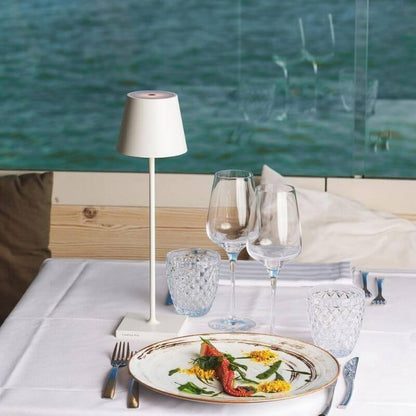 Lámparas de mesa táctiles para exteriores, modernas, recargables, inalámbricas, para dormitorio, restaurante, con puerto de carga USB
